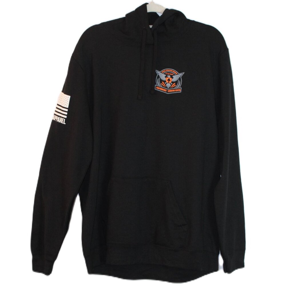 Nineline Apparel Long Sleeve Sweatshirt Hoodie Black Size XL